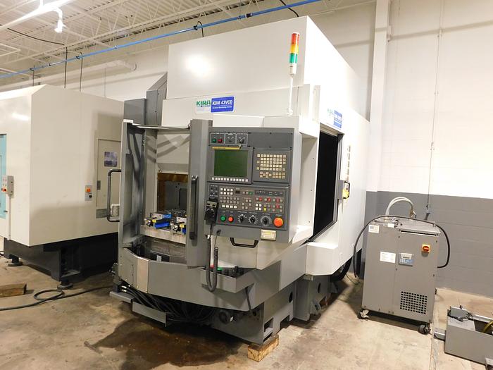 Used KIRA KDM43VCD Twin Pallet CNC Vertical Machining Center Fanuc