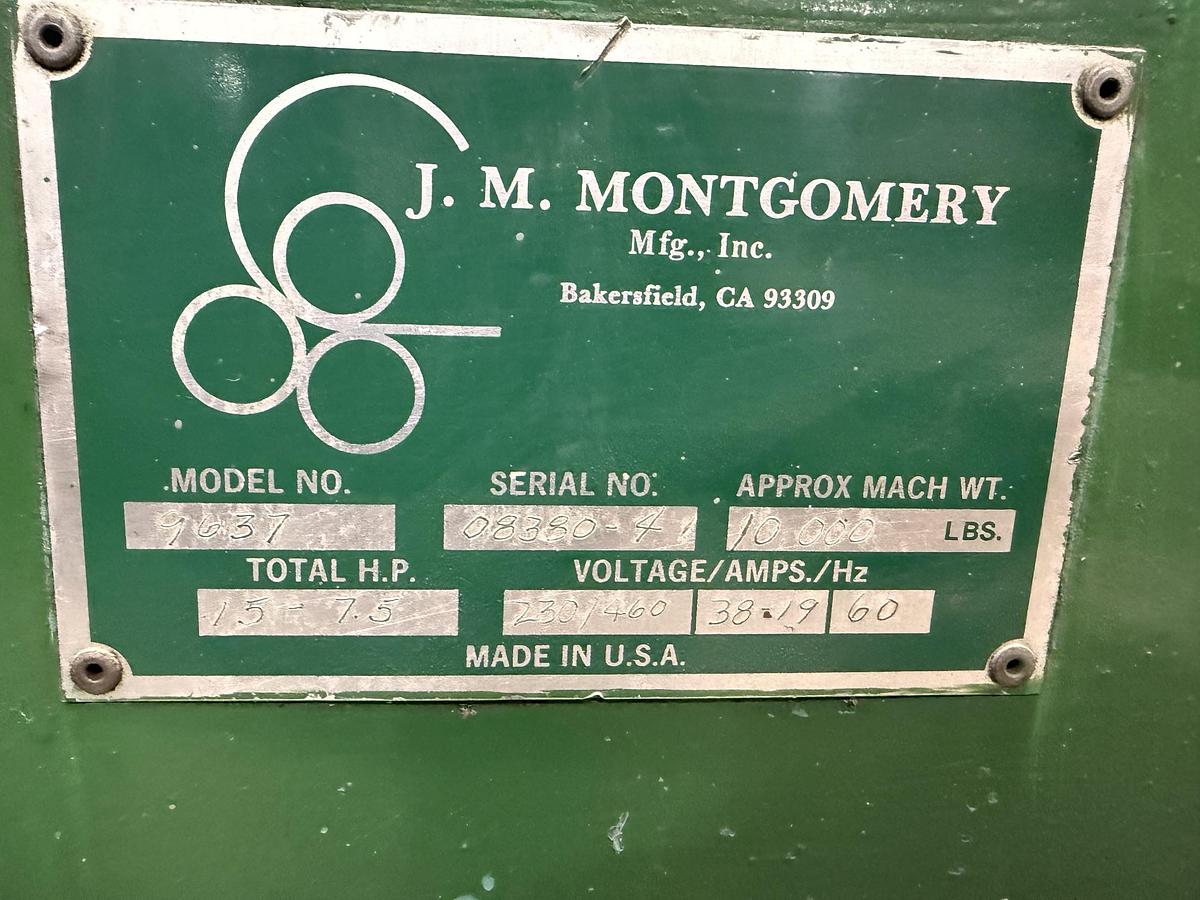 Used JM Montgomery Plate Roll
