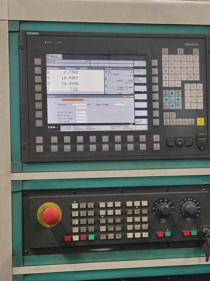 Used Giddings & Lewis PC-50 CNC Horizontal Boring Mill