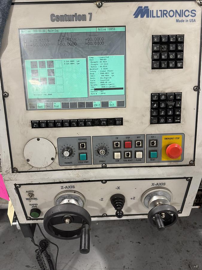 Used Milltornics ML-26 Flat Bed CNC Lathe