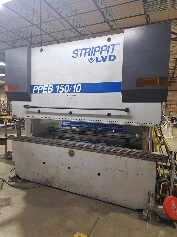 Used 150 Ton x 10' LVD Strippit PPEB-150-10 CNC Press Brake, 2000 Tooling Included