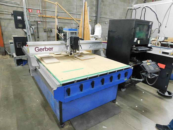 Used Gerber 408 CNC Router 10'x4.5"-Vacuum Table
