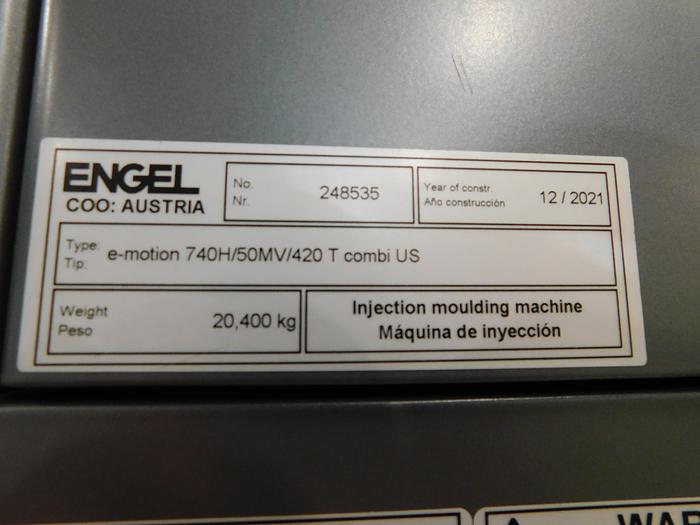 Used 2021 Engel E-Motion 420-Ton Injection Molding Press