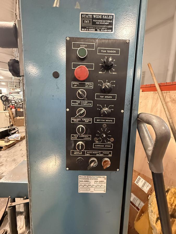 Used Muller Manufacturing Pallet Stretch Wrapper