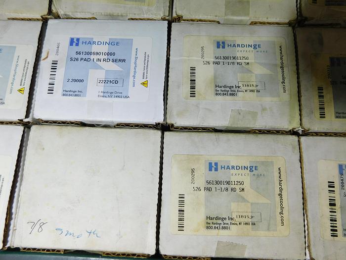 Used (26) Assorted Hardinge S26 Round Collet 4-pad sets
