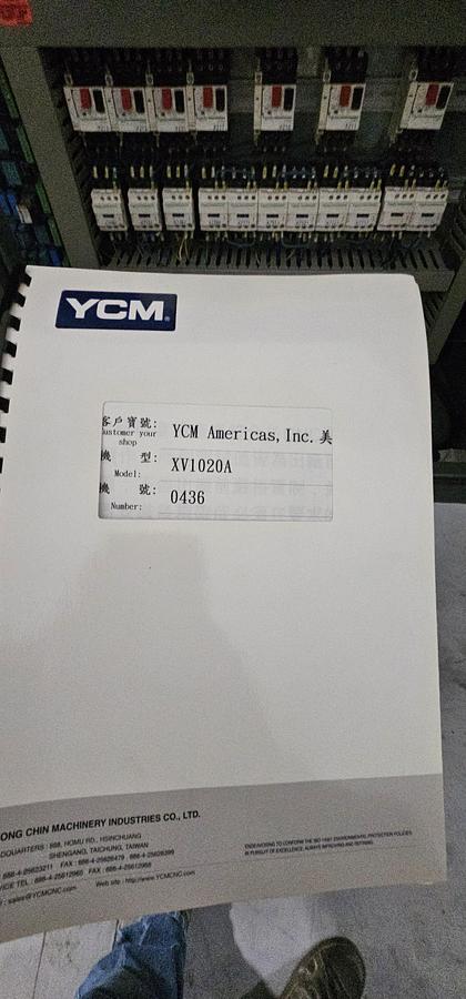 Used YCM XV1020 CNC Vertical Machining Center