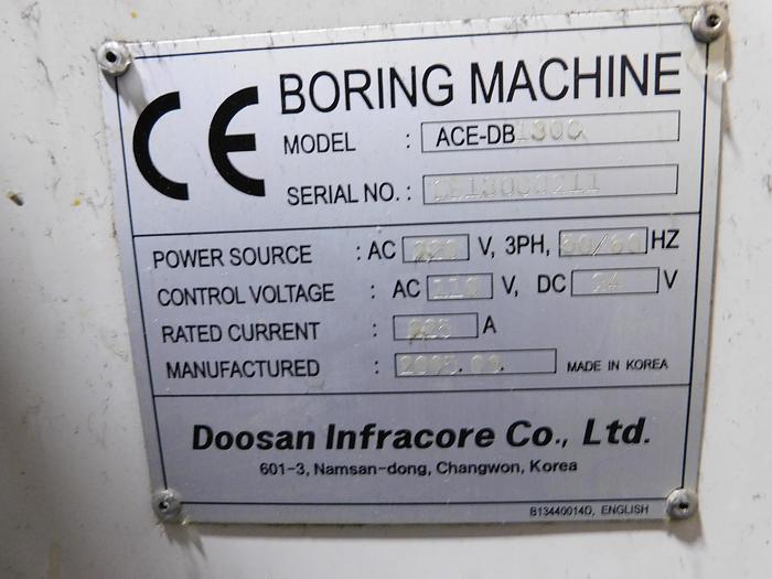 Used Doosan DB130C CNC Horizontal Boring Machine
