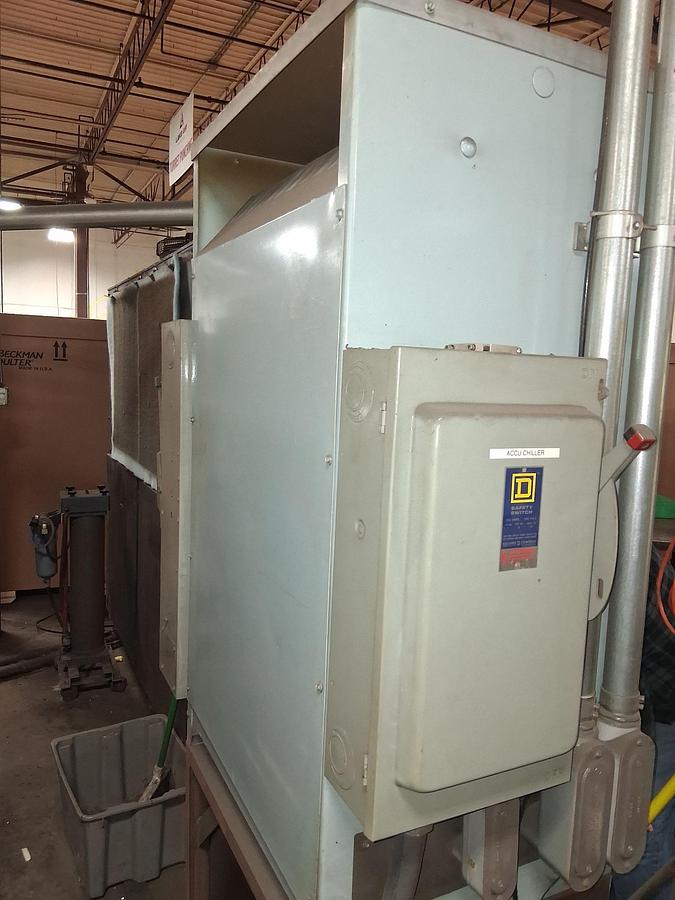 Used Mitsubishi #ML3015LV-Plus-II, Co2 CNC laser, 4000 watt, 5' x 10', chiller unit, dust collector