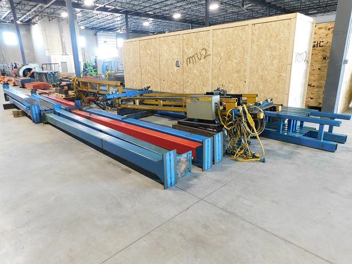 Used Gorbel 4,000 Lbs Bridge Crane with 2-ton Chain Hoist Powered Trolleys
