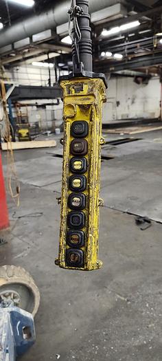 Used Gorbel 4,000 Lbs Bridge Crane with 2-ton Chain Hoist Powered Trolleys