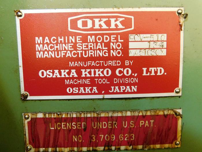 Used OKK PCV510 CNC VMC
