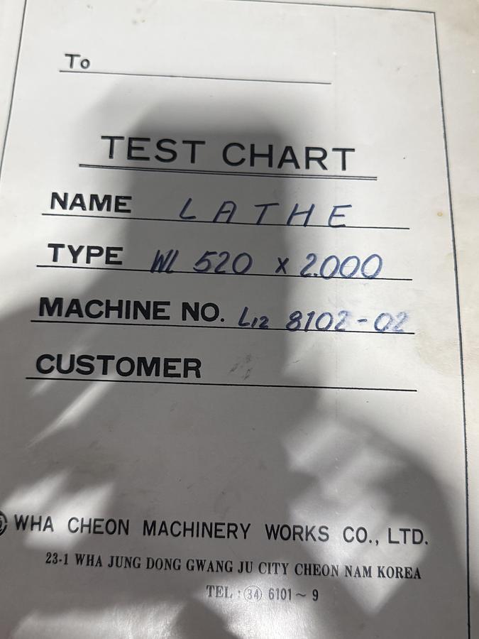 Used 20.5" x 80" Webb Engine Lathe