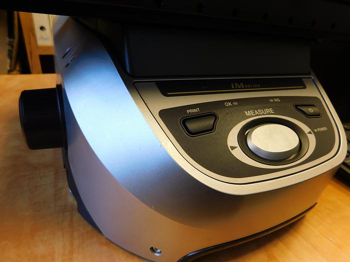 Used Keyence 8030T Image Dimension Measuring System with Rotary Fixture