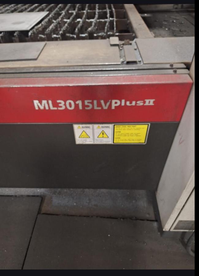 Used Mitsubishi #ML3015LV-Plus-II, Co2 CNC laser, 4000 watt, 5' x 10', chiller unit, dust collector