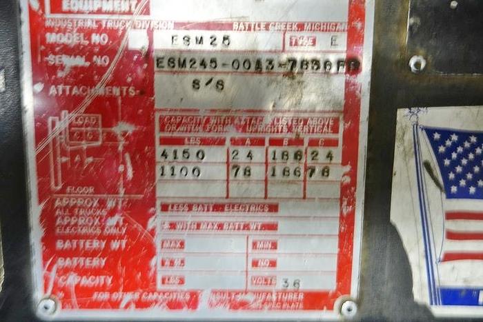 Used Clark 36V Electric Fork Lift