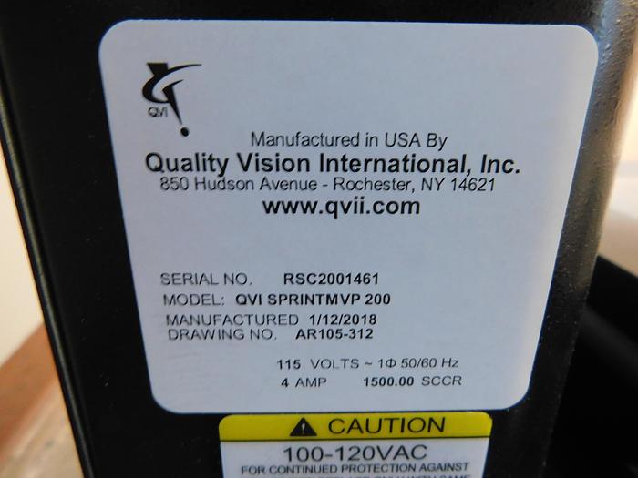 Used QVI Sprint MVP 200 Metrology System