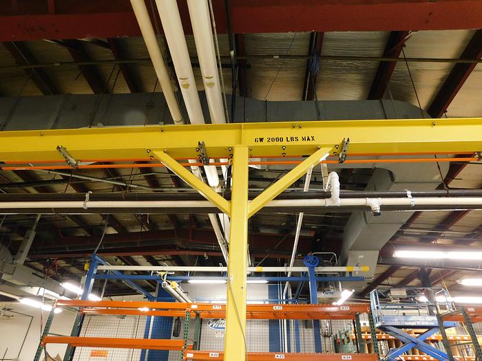 Used 2,000Lbs Bridge Crane System with Electric Chain Hoist
