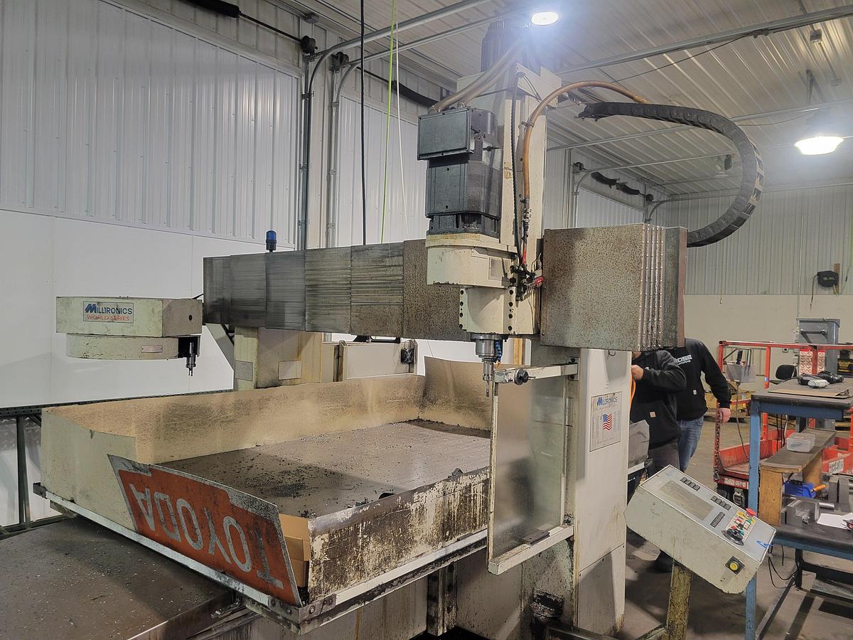 Used Milltronics BR80 3 Axis CNC Router 120" x 80" Travels