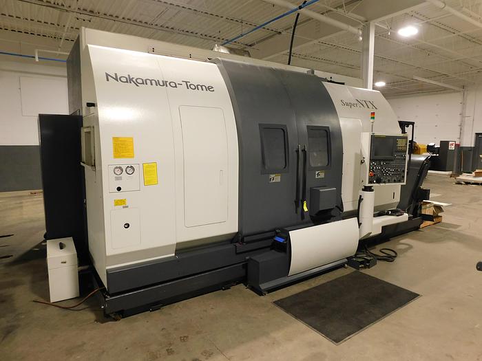 Used 2008 NAKAMURA TOME SUPER NTX CNC MULTI TASK TWIN SPINDLE W/ B AXIS AND LOWER TURRETS