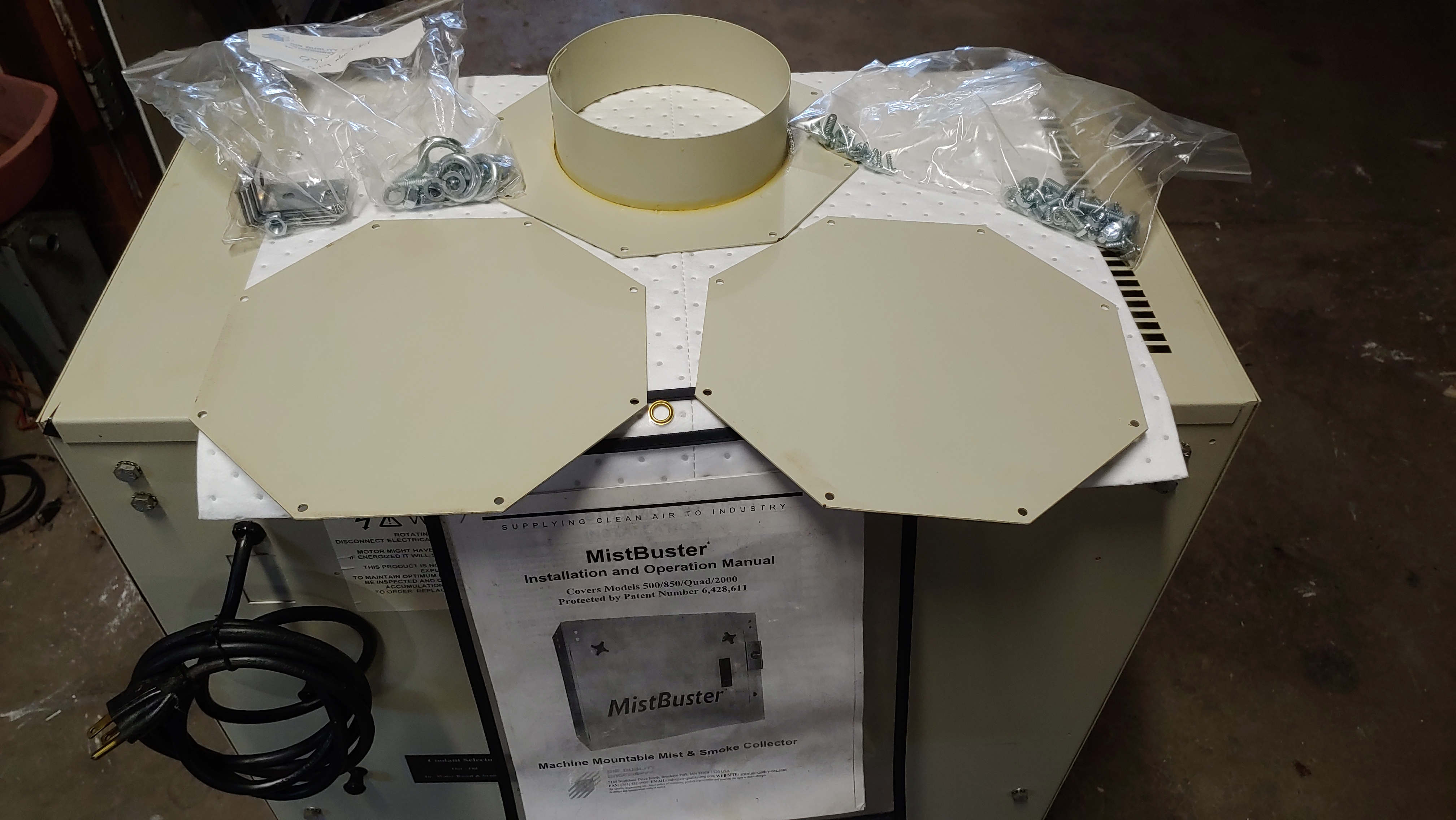 Used MistBuster 850 Air Filteration System