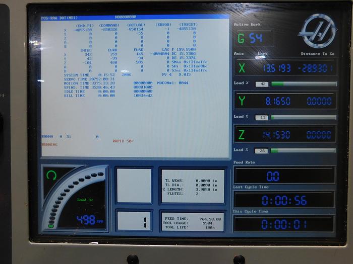 Used Haas TM2 CNC Vertical Machining Center