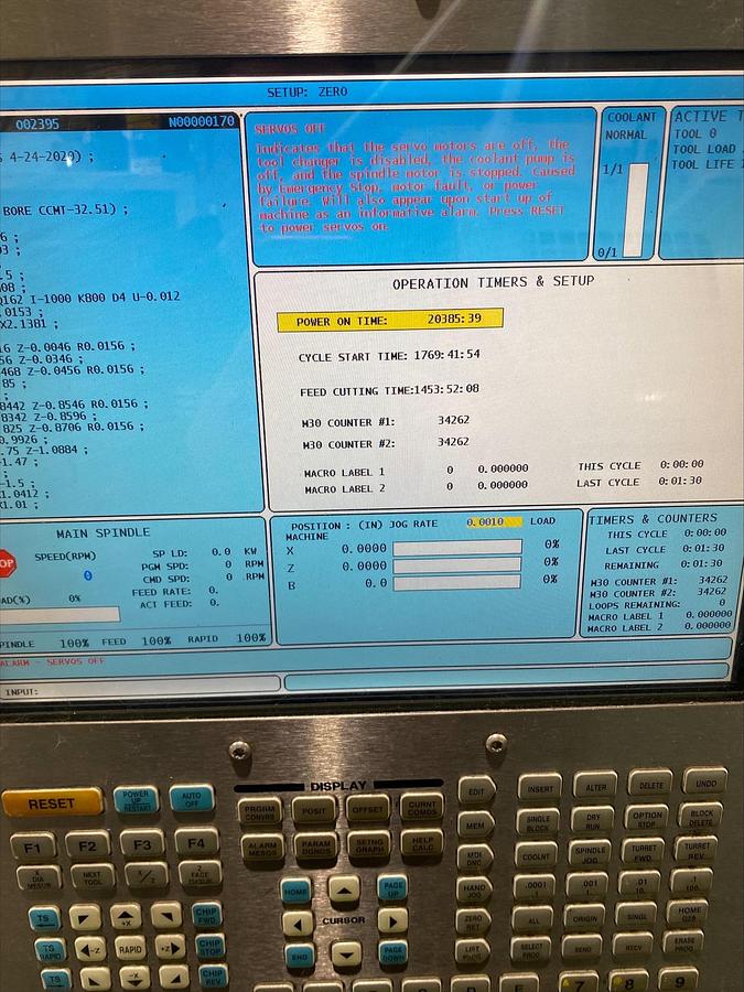 Used 2009 Haas SL20T CNC Lathe