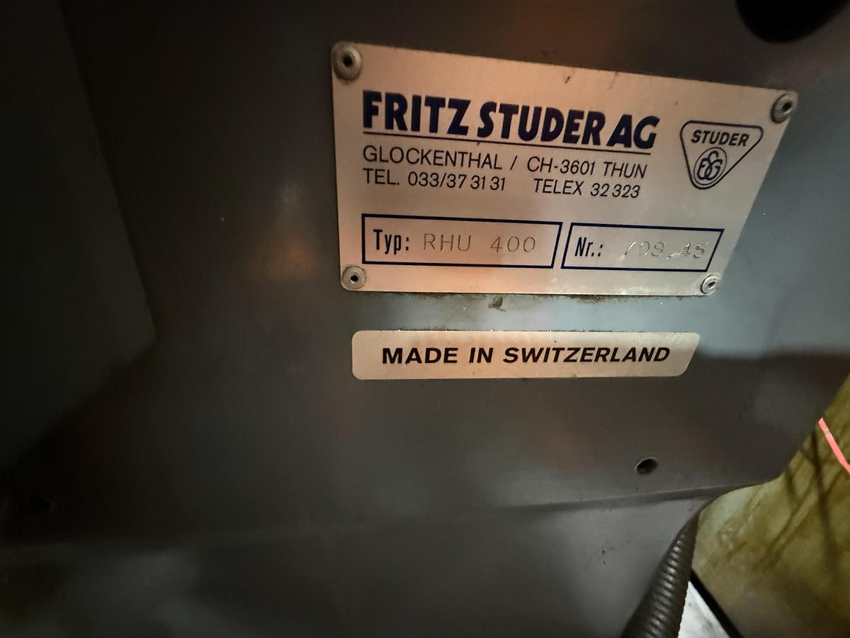 Used Studer RHU 400 Universal Cylindrical Grinder