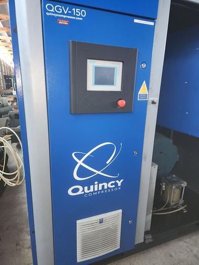 Used Quincy QGV150 Rotary Screw Air Compressor Turnkey Package