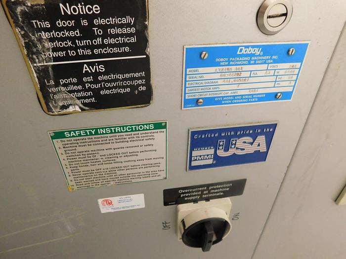 Used Doboy Linium 301 Horizontal Wrapper Machine