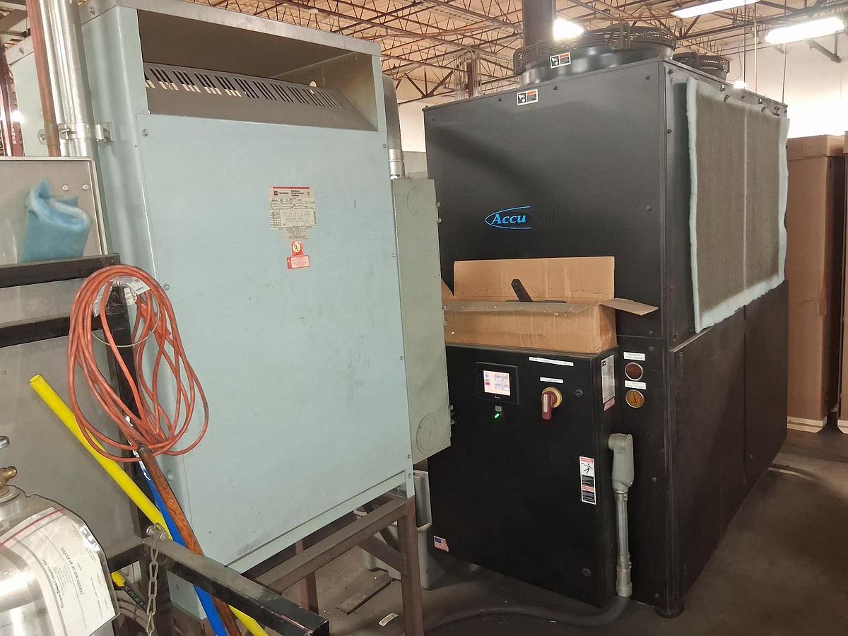 Used Mitsubishi #ML3015LV-Plus-II, Co2 CNC laser, 4000 watt, 5' x 10', chiller unit, dust collector