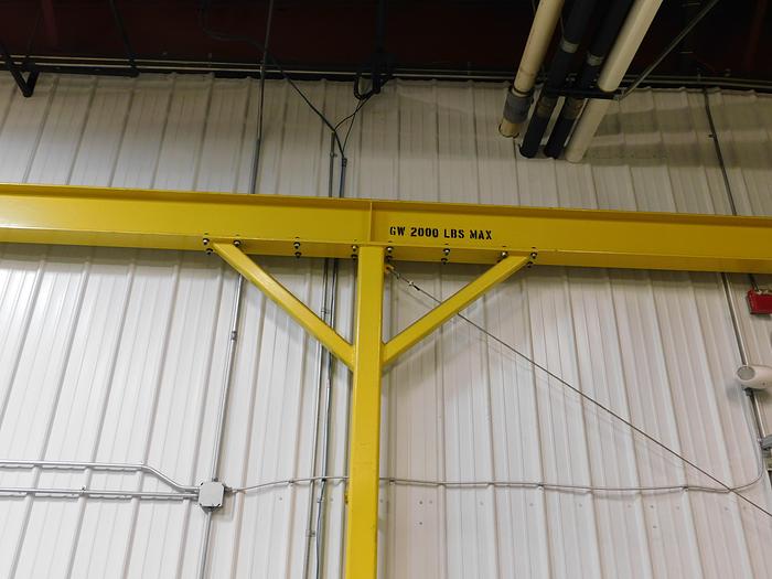 Used 2,000Lbs Bridge Crane System with Electric Chain Hoist