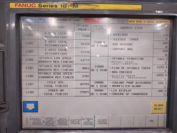 Used ENSHU JE50S CNC Horizontal Machining Center Fanuc