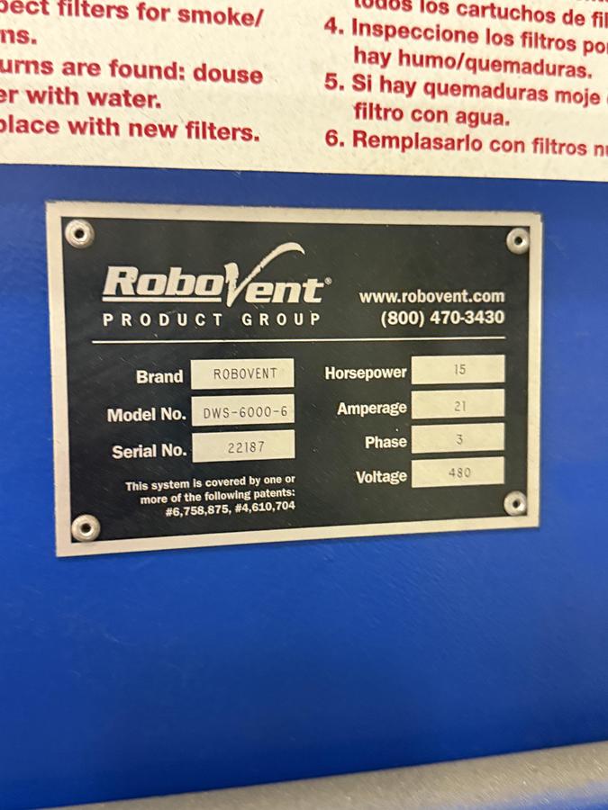 Used Robovent Manual Weld Station