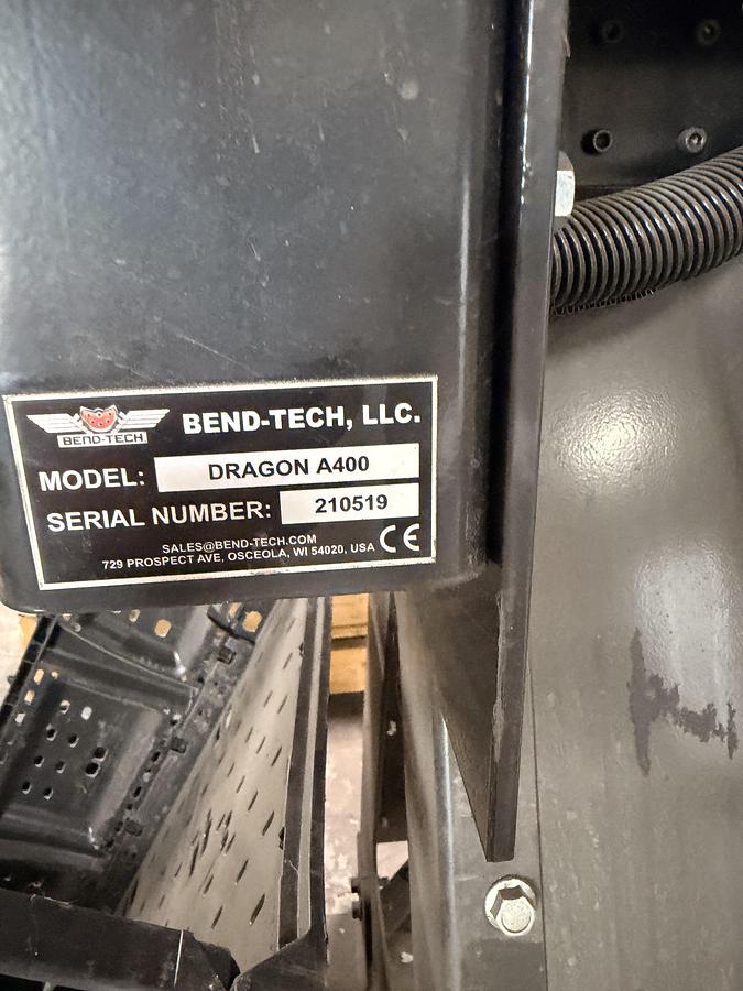 Used Bend-Tech Dragon A400 Plasma Cutter