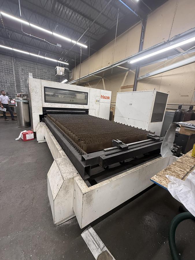 Used Mazak Optiplex 3015 CO2 Laser Cutter, 2013