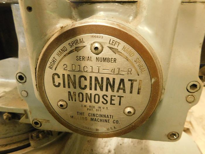 Used Cincinnati Monoset Tool Grinder