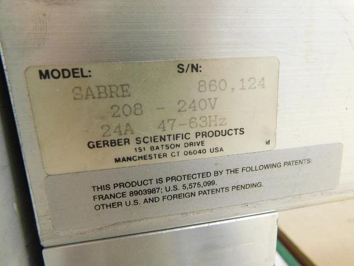 Used Gerber 408 CNC Router 10'x4.5"-Vacuum Table