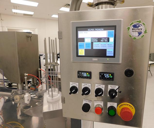 Used WILPACK W201 2-Lane Cup Packaging Machine