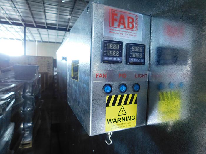 Used THE FAB SHOP Electric Powder Coat Oven 11' x 6.5' x 5.5'