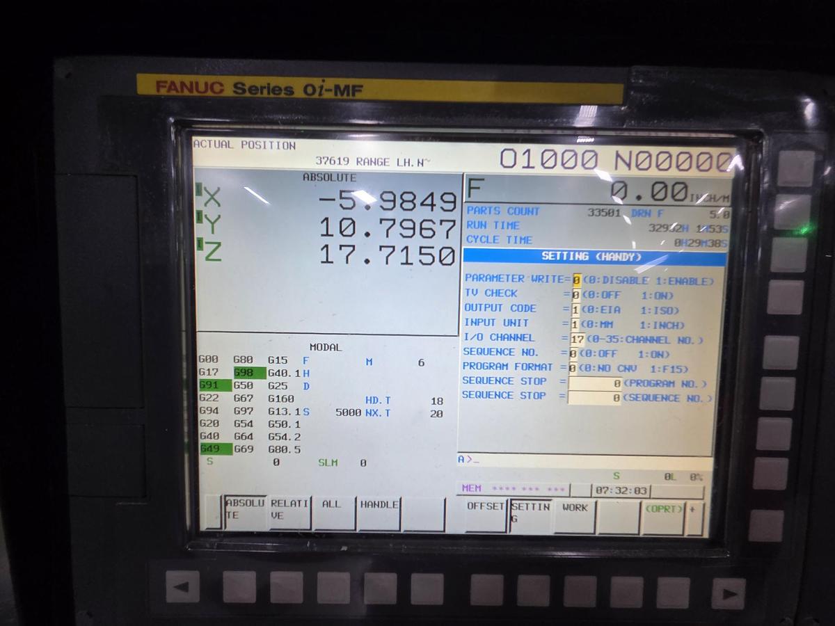 Used Toyoda Stealth AA1165 CNC Vertical Machining Center