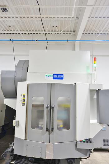 Used KIRA KDM43VCD Twin Pallet CNC Vertical Machining Center Fanuc