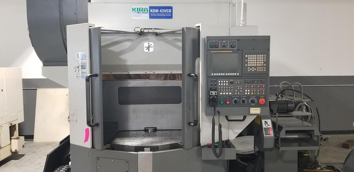 Used KIRA KDM43VCD Twin Pallet CNC Vertical Machining Center