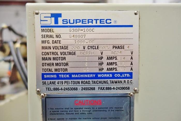 Used Supertec Cylindrical Grinder