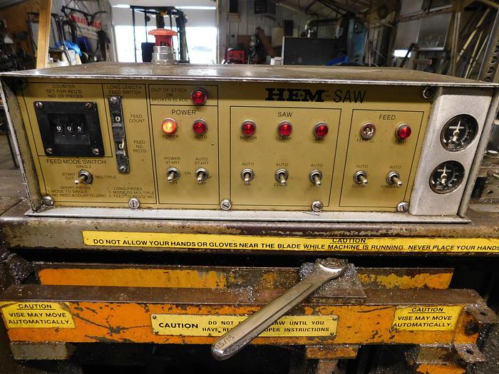 Used 12"x12" HEM H100A Automatic Horizontal Band Saw