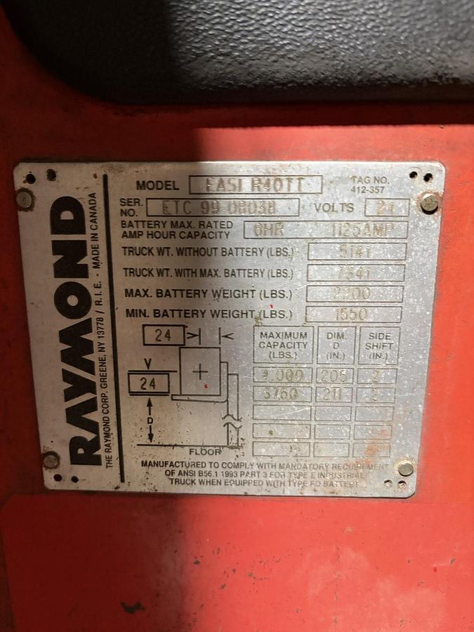 Used Raymond Reach Truck