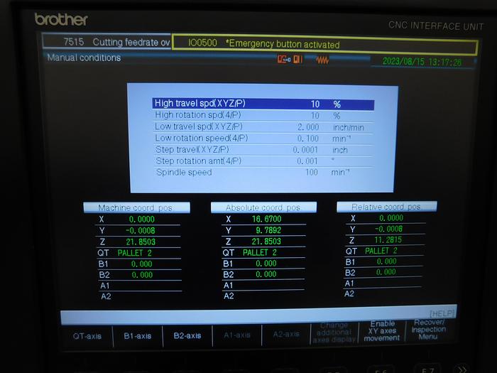 Used Brother Speedio R650X1 Vertical Machining Center