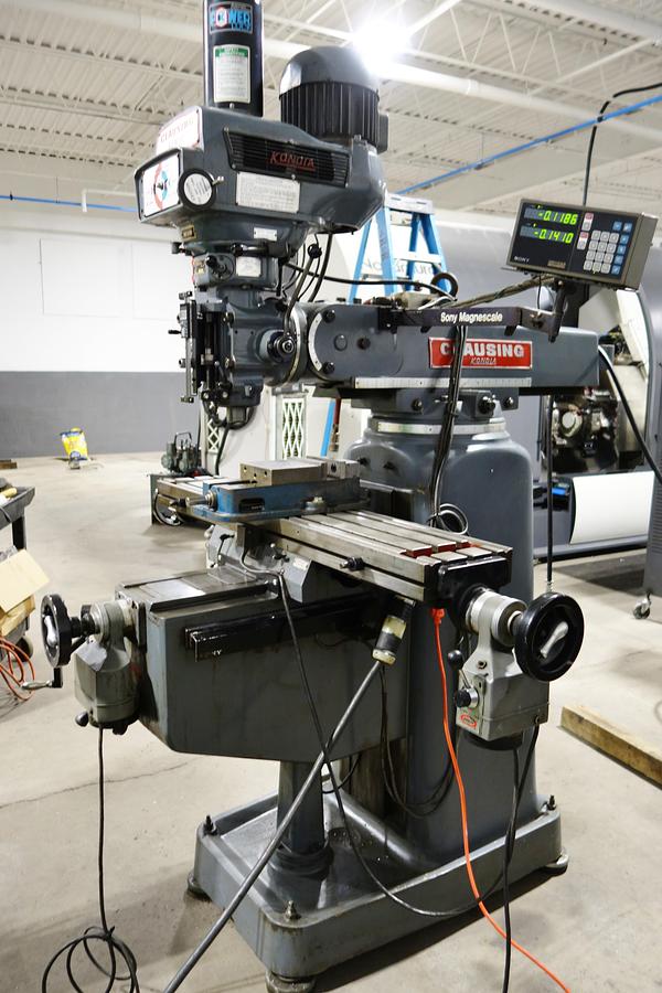 Used Clausing Kondia Vertical Mill, Model FV1