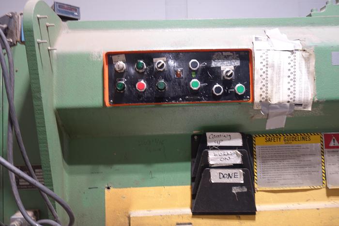 Used 10FT X 1/4" Atlantic HD Hydraulic Shear