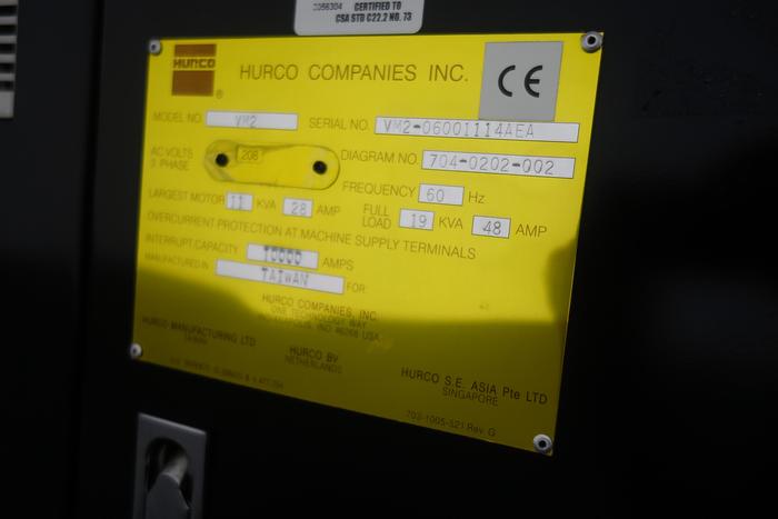 Used Hurco VM2 CNC Vertical Machining Center