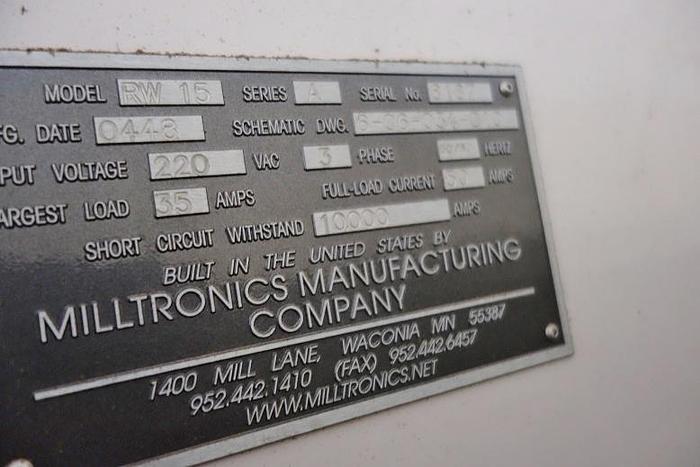 Used Milltronics RW15 CNC Vertical Machining Center